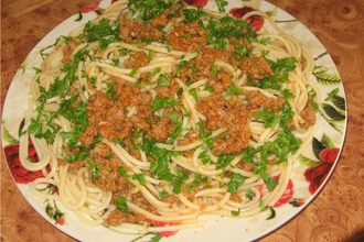 Рецепт: Спагетти с соусом А-ля Болоньез
