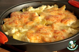 Рецепт Запеканка молочно-картофельная с телятиной
