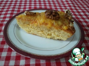 Рецепт Апельсиновый пирог с орешками