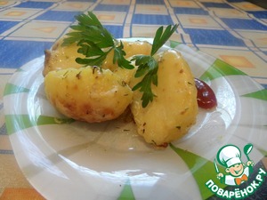 Рецепт Картофель в чесночно-сырном соусе