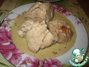 Рецепт Курица в ореховом соусе "Бажа" (Баже)