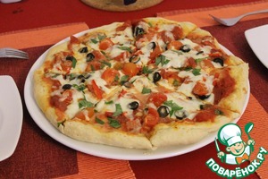 Рецепт Пицца с салями и перцем пепперони "Как в Италии"