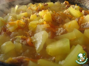 Рагу овощное с фаршем "Хочу еще" – кулинарный рецепт