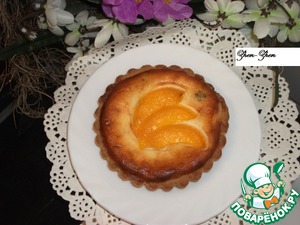 Рецепт Корзиночки с творожной начинкой и персиком
