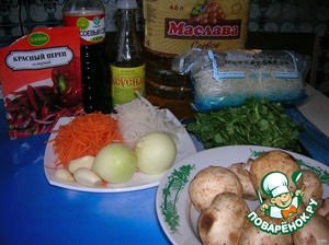 Фунчоза с грибами и овощами: рецепты с шампиньонами, вешенками
