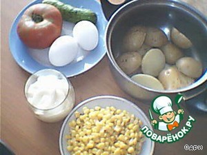 Салат картофельный с кукурузой – кулинарный рецепт