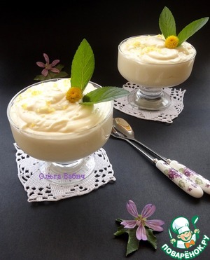 Рецепт Десерт «Лимонный поссет»