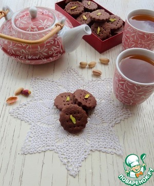 Рецепт Шоколадное печенье с фисташками