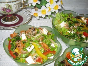 Рецепт Кисло-сладкий овощной салат с черносливом