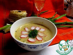 Рецепт Крабово-сырный крем-суп