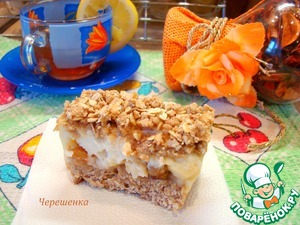 Рецепт Овсяные пирожные с корицей, яблоком и йогуртом