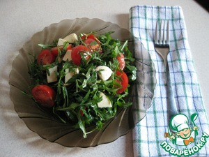Рецепт Салат с рукколой и помидорами черри