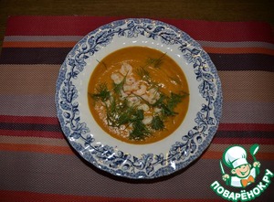 Рецепт Суп тыквенный с креветками