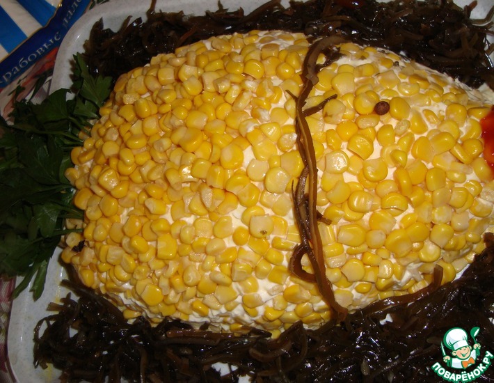 Рецепт: Салат Золотая рыбка
