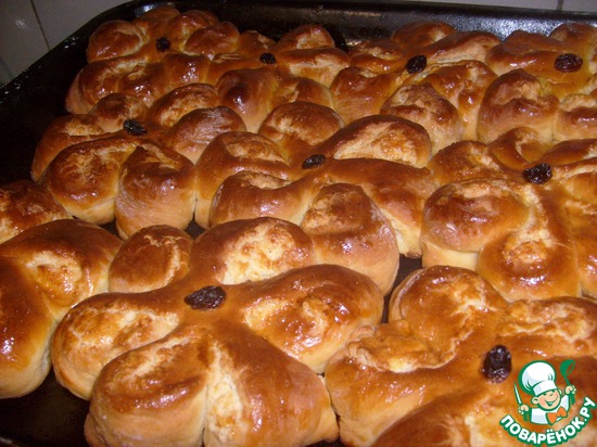 Булочки "Кокосовый цветок"