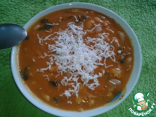 Фасолево-томатный суп – кулинарный рецепт