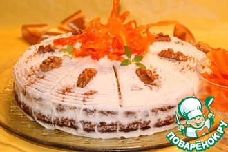 Рецепт: Ароматный морковный торт