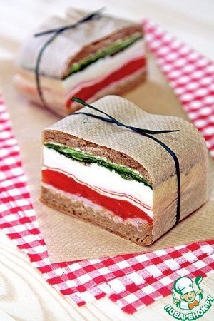 Pressed sandwiches Italian style