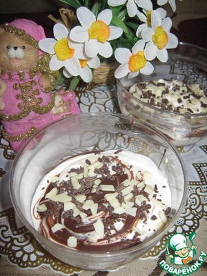 Рецепт Творожно-банановый десерт с шоколадом