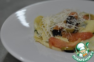 Рецепт Папарделе с конкассе из томатов, с каперсами и оливками