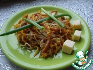 Рецепт Тёплый овощной салат с фунчозой