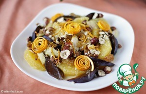 Рецепт Фруктово-ягодный десерт с орехами