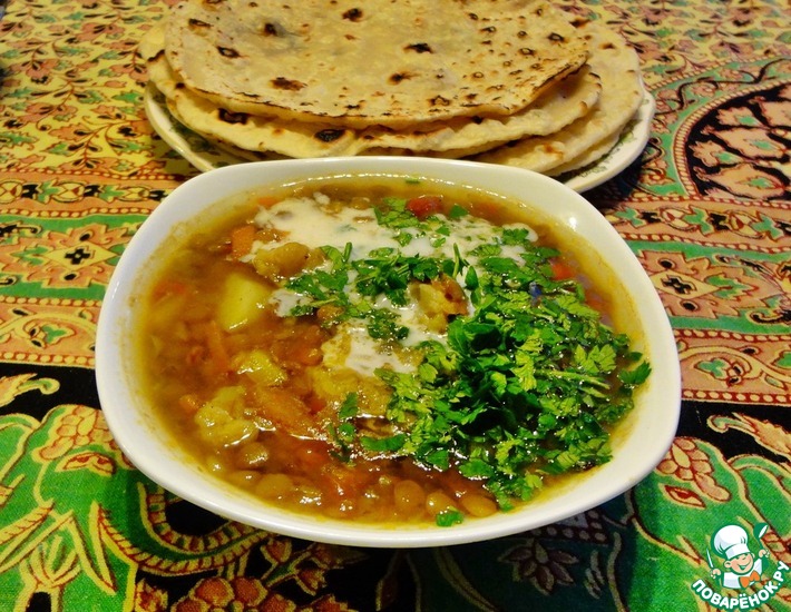 Рецепт полезного супа «Индийские мотивы» с экзотическими специями и овощами