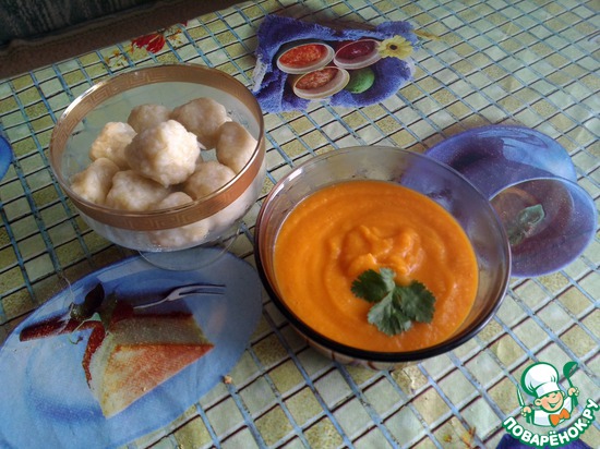 Суп-пюре из тыквы и чечевицы