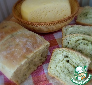 Рецепт Пшеничный хлеб с сыром и укропом