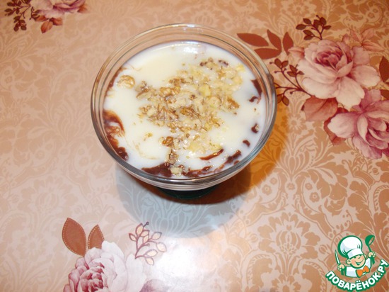 Ванильно-шоколадный пудинг