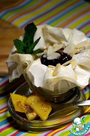 Рецепт Десертные яблочки в хрустящем Фило с клюквенной начинкой от D'arbo