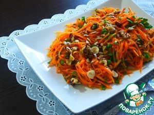 Рецепт Морковный салат с орехами и петрушкой