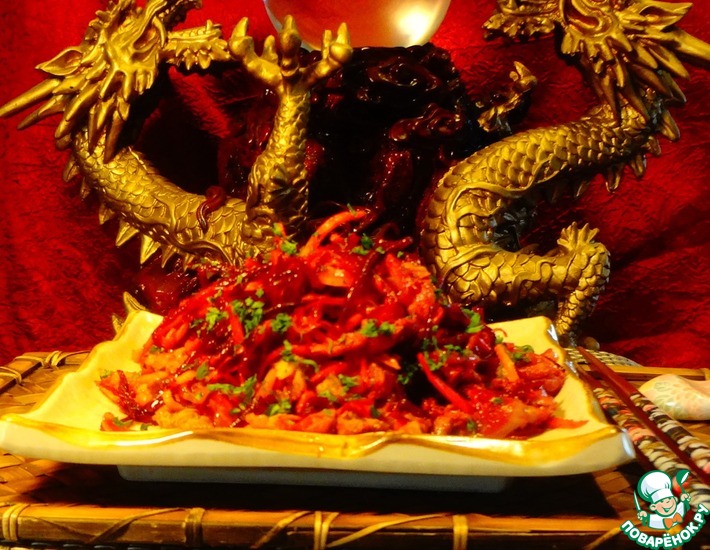 Рецепт: Салат Китайский дракон