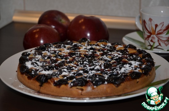 Творожно-сливовый пирог