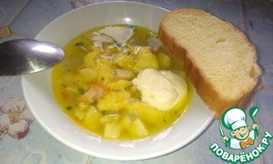 Рецепт Украинский суп с галушками