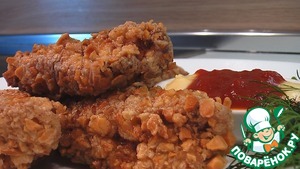 Рецепт Куриные палочки в миндале