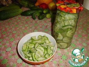 Рецепт Огуречный салат на зиму (маринованый)