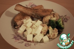 Рецепт Стейк из семги с овощами