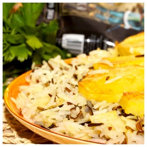 Рецепт Рассыпчатый рис и золотистый картофель