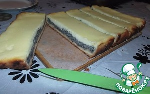 Рецепт Вкусный пирог с маковой начинкой и сметанным суфле
