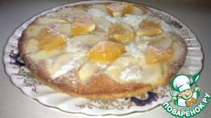 Рецепт Пирог с яблоками и овсянкой и апельсиновой "ноткой"