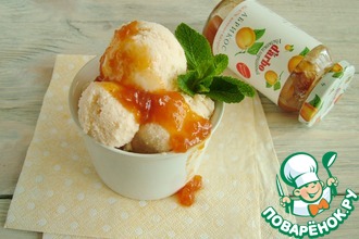 Рецепт: Низкокалорийное абрикосово-йогуртовое мороженое