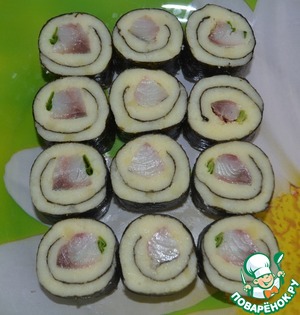 Суши со скумбрией. Роллы дома