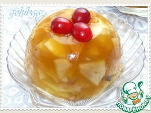 Рецепт Яблоки в абрикосовом желе