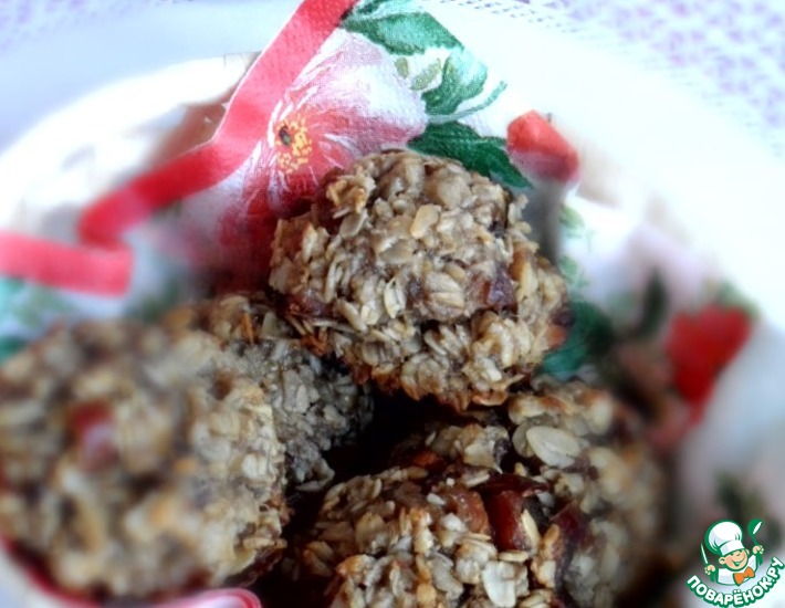 Рецепт: Печенье овсяное с финиками