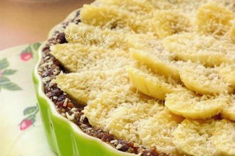 Рецепт: Постный кремовый пирог с бананами