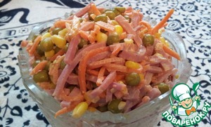 Рецепт Салат с корейской морковкой "Проще простого"