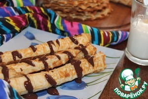 Рецепт Хрустящие вафельные трубочки