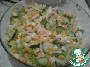 Рецепт Салат с креветками