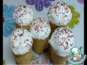 Рецепт Пасхальные куличики в мультиварке